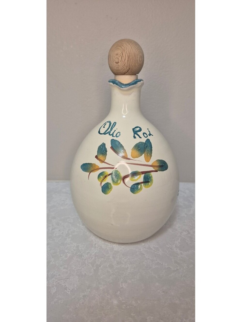Vintage Oil Jug - "Olio Roi" Patronelli Oronzo, Grottaglie - Made in Italy